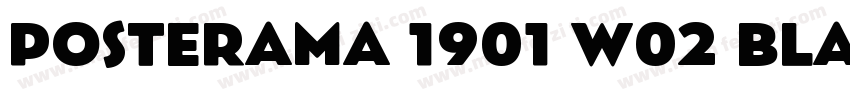 Posterama 1901 W02 Black字体转换